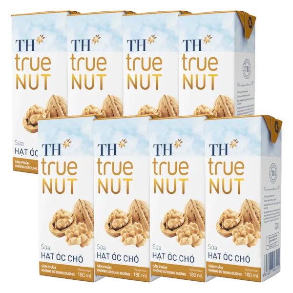 Combo 2 Sữa hạt óc chó TH true Nut 180ml (lốc 4 hộp)