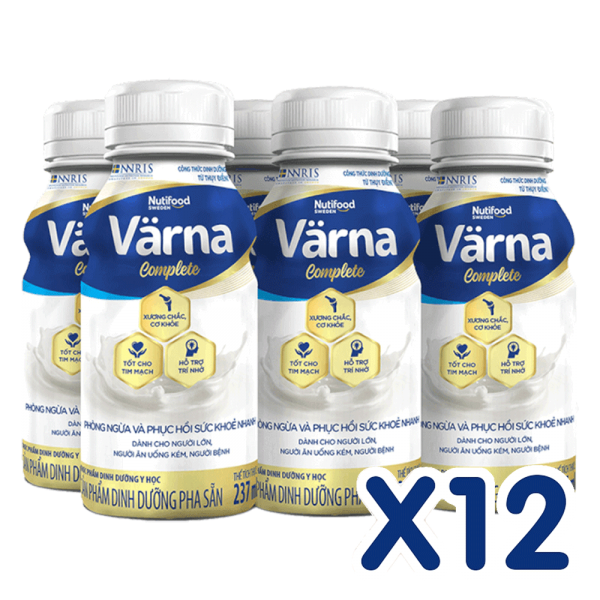 Combo 12 Sữa Nutifood Varna Complete 237ml (lốc 6 chai)