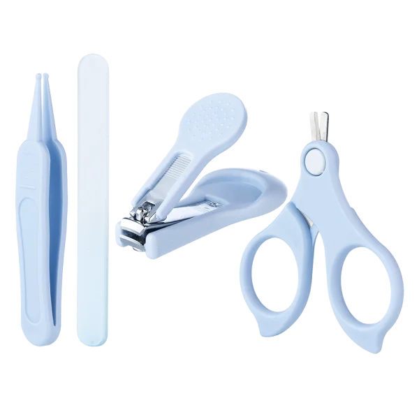 Bộ 4 dụng cụ cắt móng tay cho bé Animo (Cú xanh, GH-JC6601)