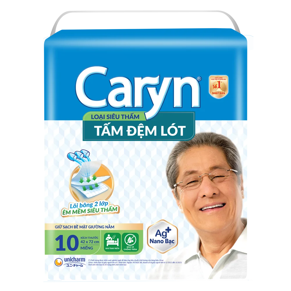 Tấm đệm lót Caryn siêu thấm 10M (giao bao bì ngẫu nhiên)