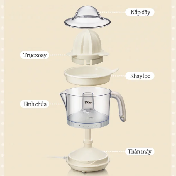 Máy vắt cam tự động Bear (Kem, CZJ-A04B1)