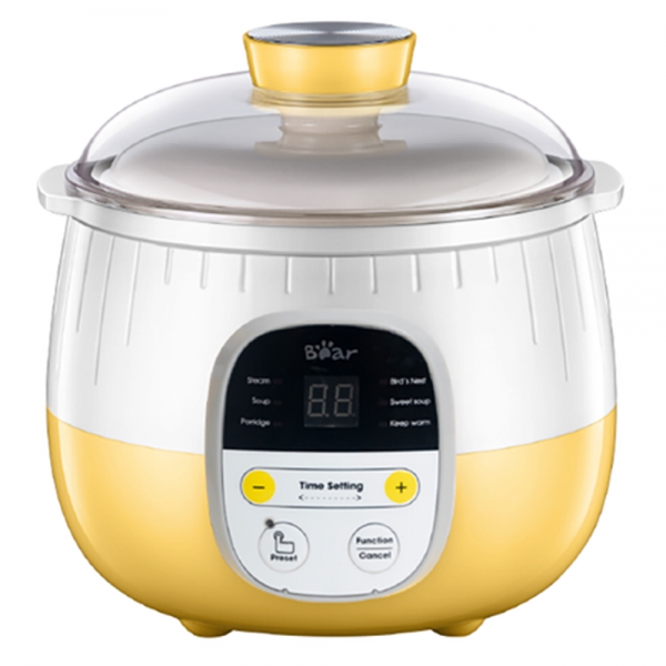 Nồi nấu chậm Bear 0,8L (Vàng, SUBE001)