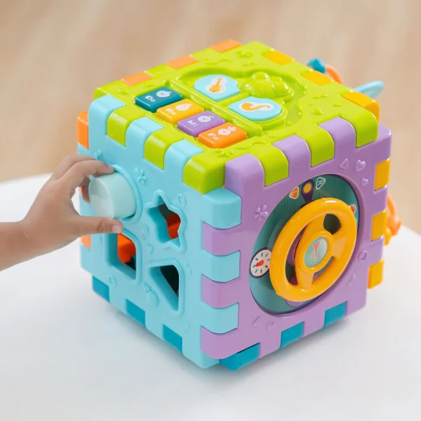 Hộp âm nhạc đa năng 6 miếng ghép kèm thả khối YN427038