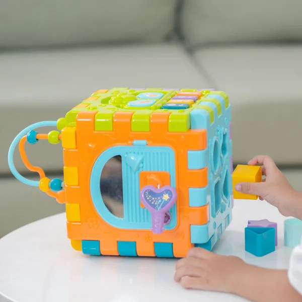 Hộp âm nhạc đa năng 6 miếng ghép kèm thả khối YN427038