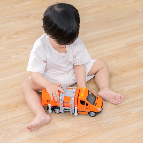 Xe vệ sinh đường phố cao cấp có âm thanh và đèn RFD341536 (Cam)