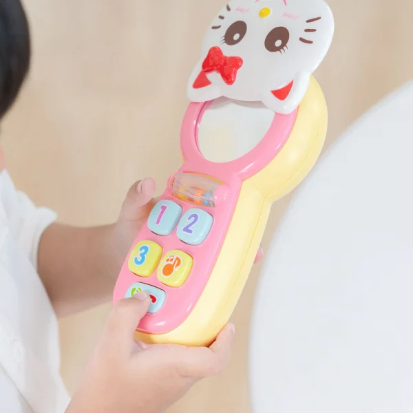 Điện thoại Hello Kitty có đèn và gương soi JS057631 (Hồng)