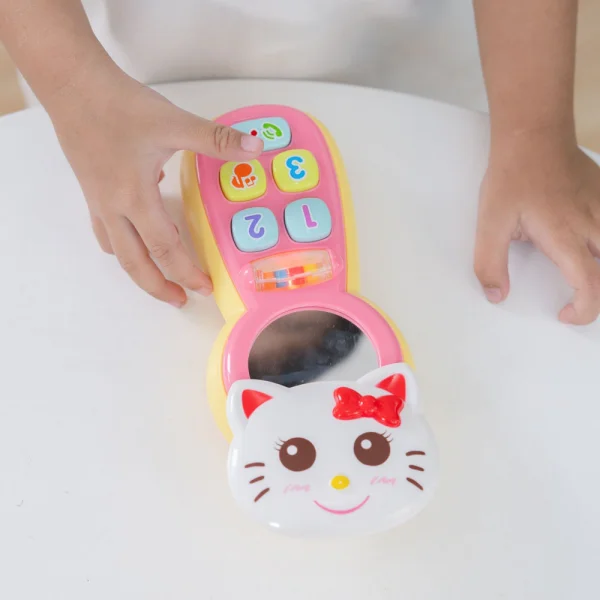 Điện thoại Hello Kitty có đèn và gương soi JS057631 (Hồng)