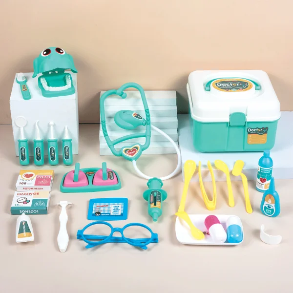 Hộp nhập vai bác sĩ nha khoa kèm mô hình răng ngộ nghĩnh 27pcs CY510884