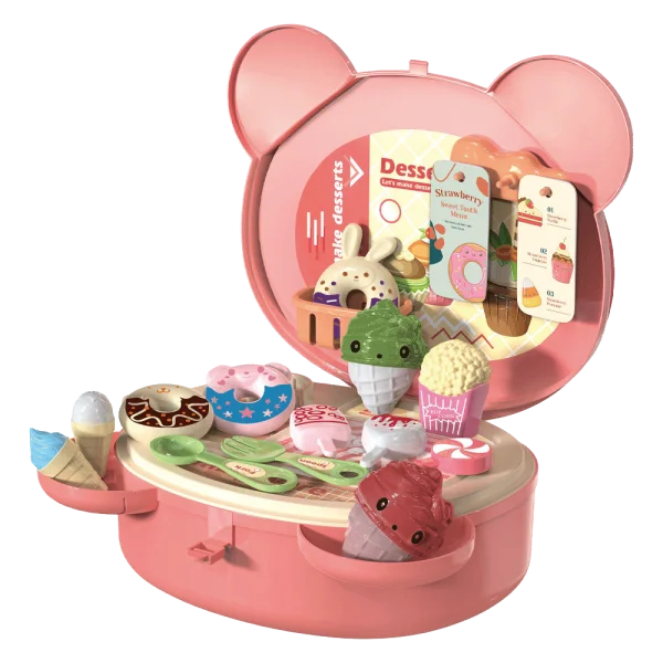 Túi xách nhập vai bán kem hình gấu ngộ ngĩnh 21pcs CY369198