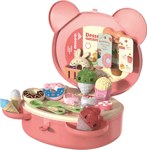 Túi xách nhập vai bán kem hình gấu ngộ ngĩnh 21pcs CY369198