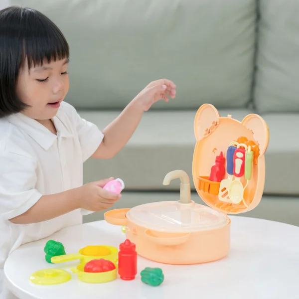 Túi xách nhập vai nhà bếp hình gấu ngộ ngĩnh 21pcs CY369194