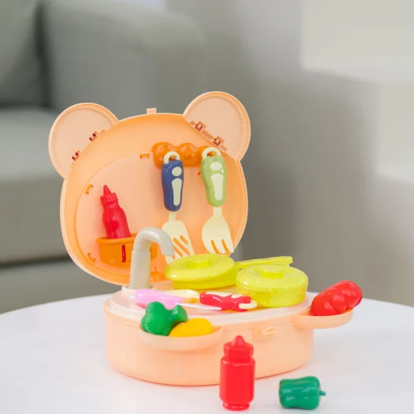 Túi xách nhập vai nhà bếp hình gấu ngộ ngĩnh 21pcs CY369194