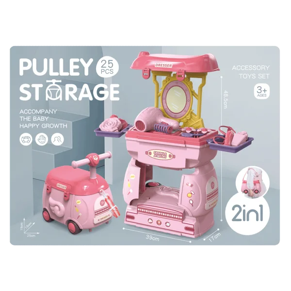 Xe nhập vai trang điểm 25pcs CY513259 (Hồng)