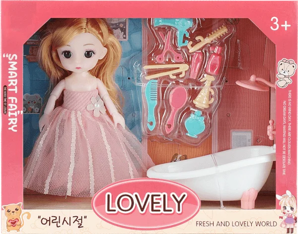Bộ búp bê kèm bồn tắm và phụ kiện cho bé CY518970