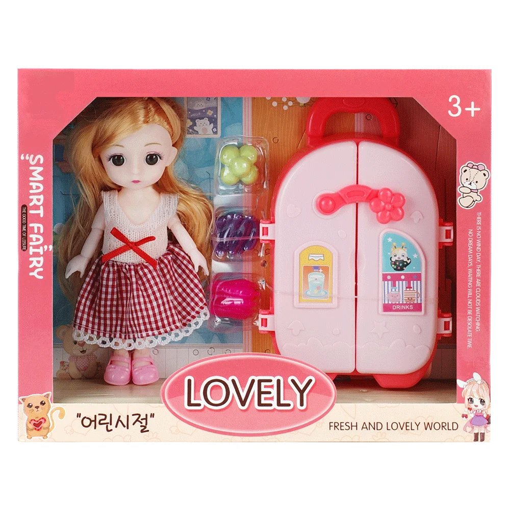Bộ búp bê kèm tủ lạnh và phụ kiện cho bé CY518974