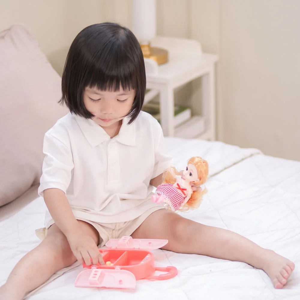 Bộ búp bê kèm tủ lạnh và phụ kiện cho bé CY518974