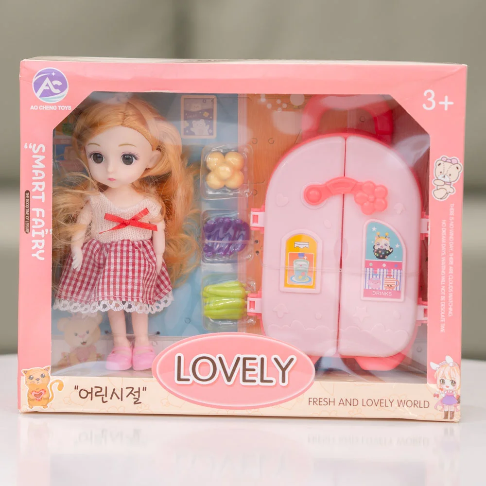 Bộ búp bê kèm tủ lạnh và phụ kiện cho bé CY518974