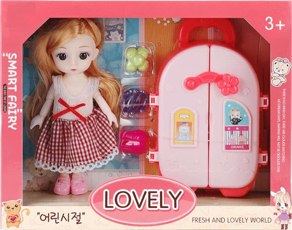 Bộ búp bê kèm tủ lạnh và phụ kiện cho bé CY518974