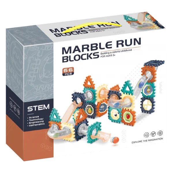 Bộ lắp ráp mô hình đường ống bóng lăn cho bé 66pcs CY325866