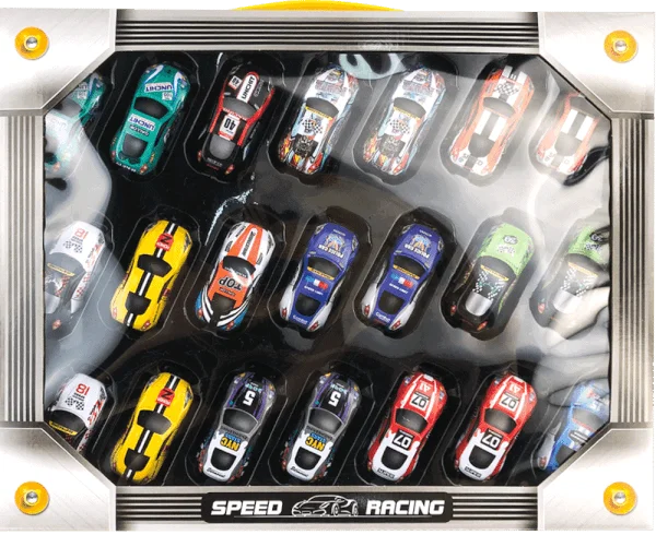 Bộ xe đua gồm 21 xe Die-cast đa màu CY517232