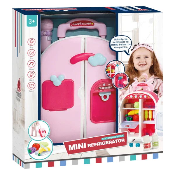 Vali tủ lạnh đa năng có nhạc kèm phụ kiện và micro điều khiển ánh sáng CY510699 (Hồng)