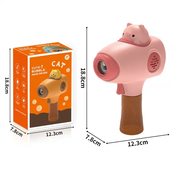 Súng thổi bong bóng hình heo con có nhạc CY421406