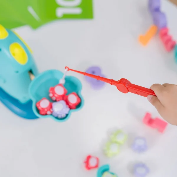 Đồ chơi cân bằng đa năng hình mèo 3in1 cho bé học số và chơi câu cá CY447876 (Xanh)