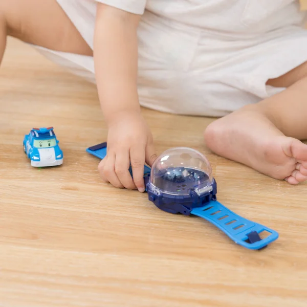 Đồng hồ điều khiển xe hoạt hình cho bé RFD474649 (Xanh)