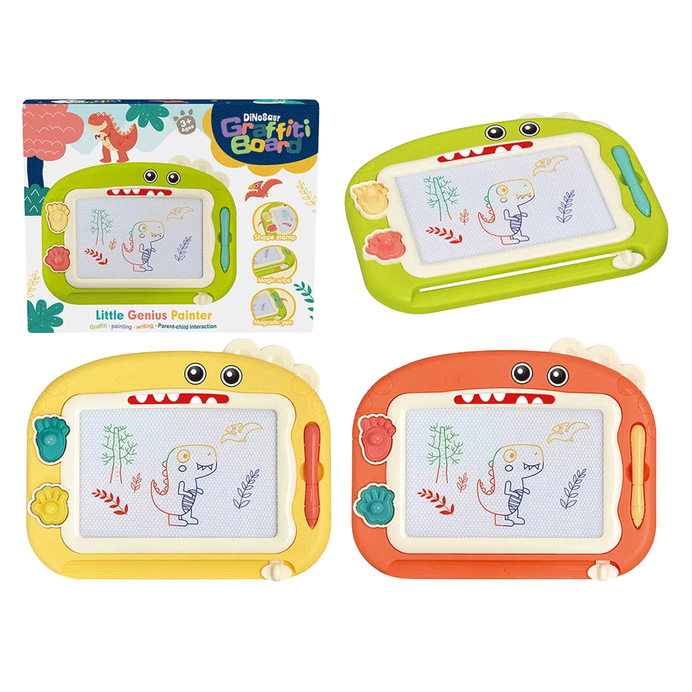 Bảng vẽ khủng long kèm bút và khuôn ấn cho bé CY510932 (Cam)