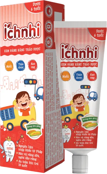 Ích Nhi Kem Đánh Răng Thảo dược hương Dưa gang