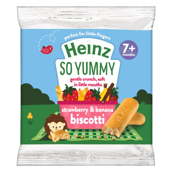 Bánh quy vị Dâu và Chuối (ít đường) dành cho trẻ từ 7 tháng