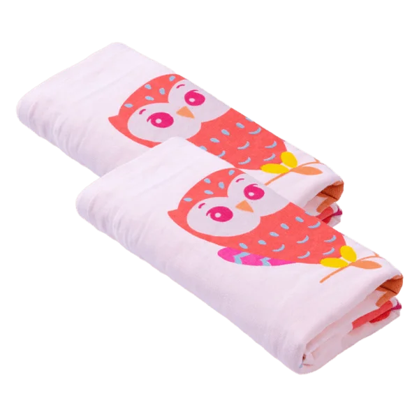 Combo 2 Khăn tắm trẻ em Cotton Animo BM9T (60x120cm,Hồng)