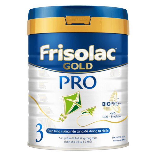 Sữa Frisolac Gold Pro số 3, 800g (1-3 tuổi) (Giao bao bì ngẫu nhiên)