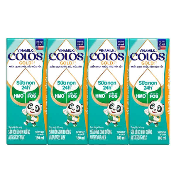 Sữa non Vinamilk ColosGold 180ml (từ 1 tuổi) lốc 4 hộp