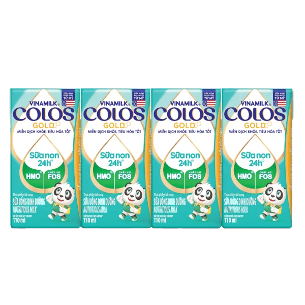 Combo 4 Sữa non Vinamilk ColosGold 110ml (từ 1 tuổi) lốc 4 hộp