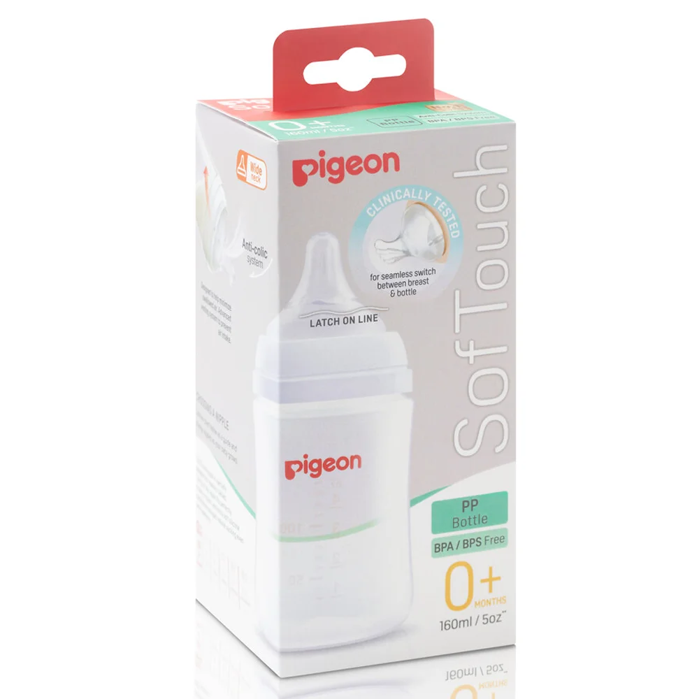 Bình sữa Pigeon Softouch PP Plus WN3 160 ml (SS)