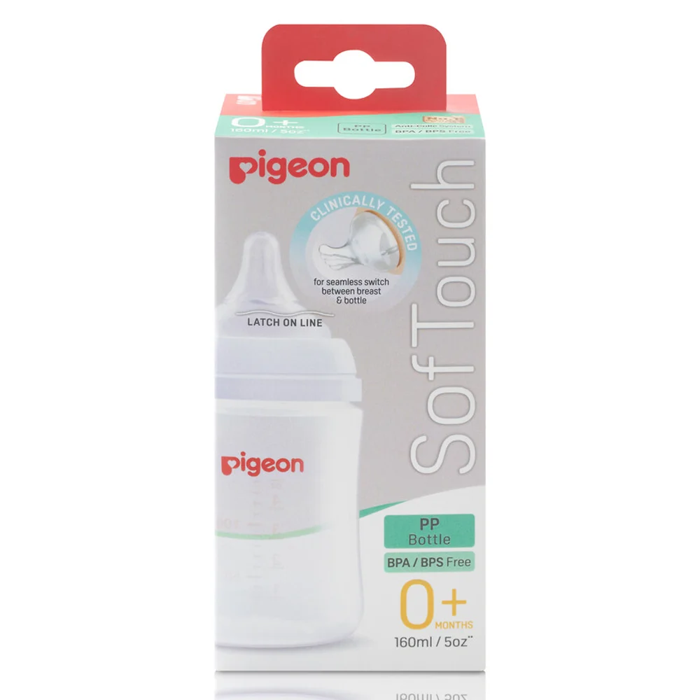 Bình sữa Pigeon Softouch PP Plus WN3 160 ml (SS)