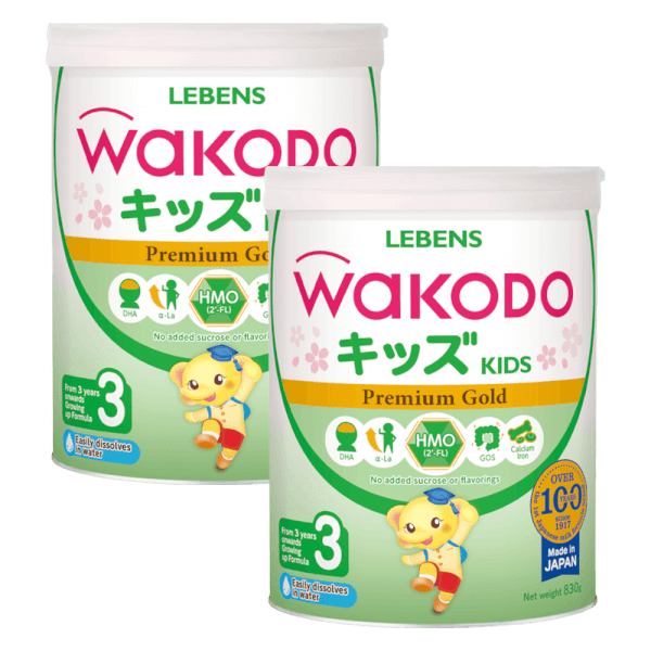 Combo 2 Sữa bột Wakodo Lebens 3, 850g