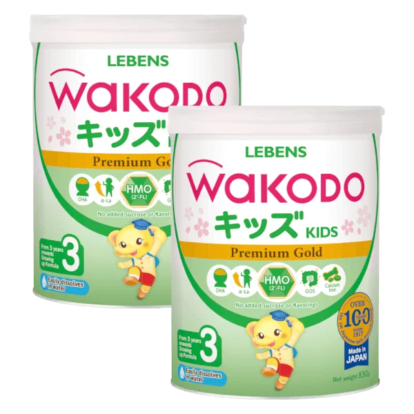 Combo 2 Sữa bột Wakodo Lebens 3, 850g