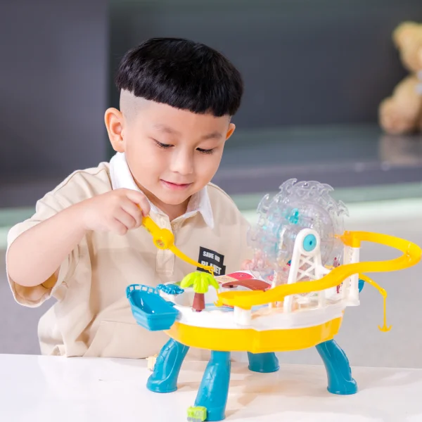 Bộ câu cá điện đa năng có nhạc kèm vòng xoay trượt xe ô tô