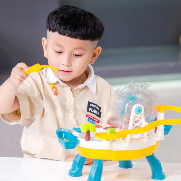 Bộ câu cá điện đa năng có nhạc kèm vòng xoay trượt xe ô tô