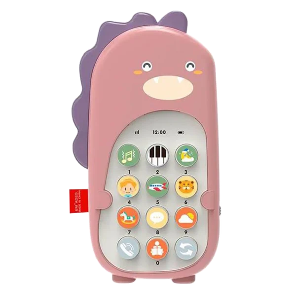 Điện thoại khủng long kèm hiệu ứng rung và âm thanh JS056806 (Hồng)