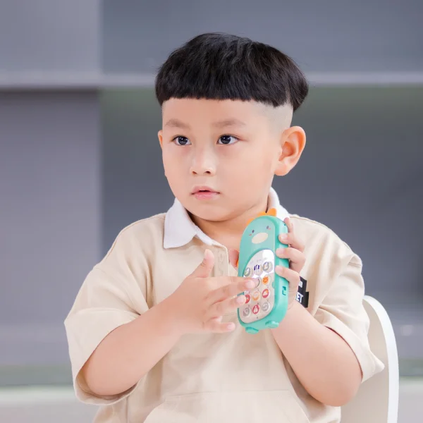 Điện thoại khủng long kèm hiệu ứng rung và âm thanh JS056806 (Xanh lá)