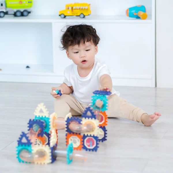 Bộ lắp ráp mô hình đường ống bóng lăn cho bé 66pcs CY325866