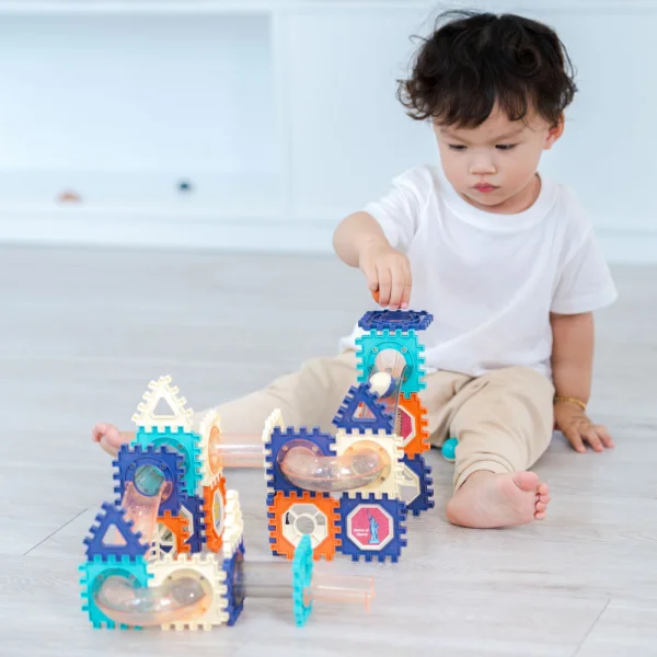 Bộ lắp ráp mô hình đường ống bóng lăn cho bé 66pcs CY325866