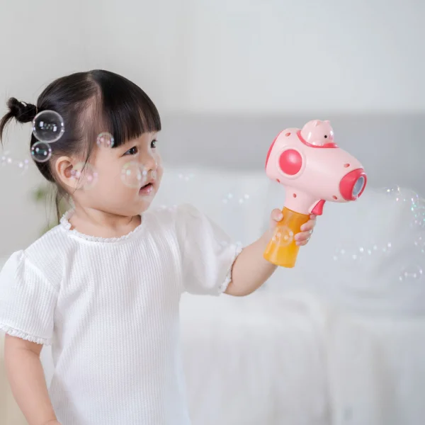Súng thổi bong bóng hình heo con có nhạc CY421406