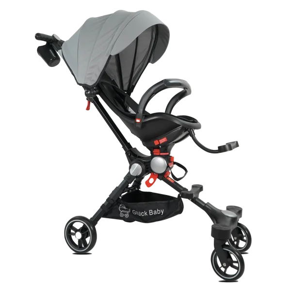 Xe đẩy em bé gấp gọn Gluck G8  (silver)