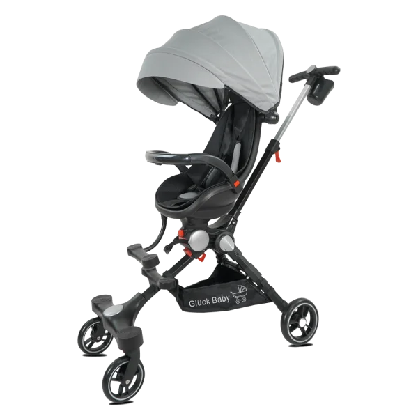Xe đẩy em bé gấp gọn Gluck G8  (silver)