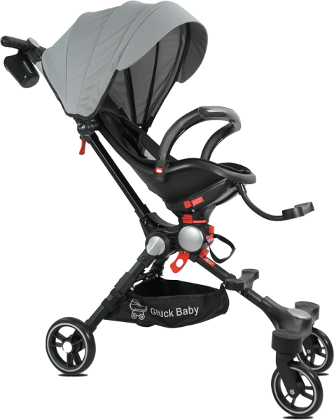 Xe đẩy em bé gấp gọn Gluck G8 (silver)