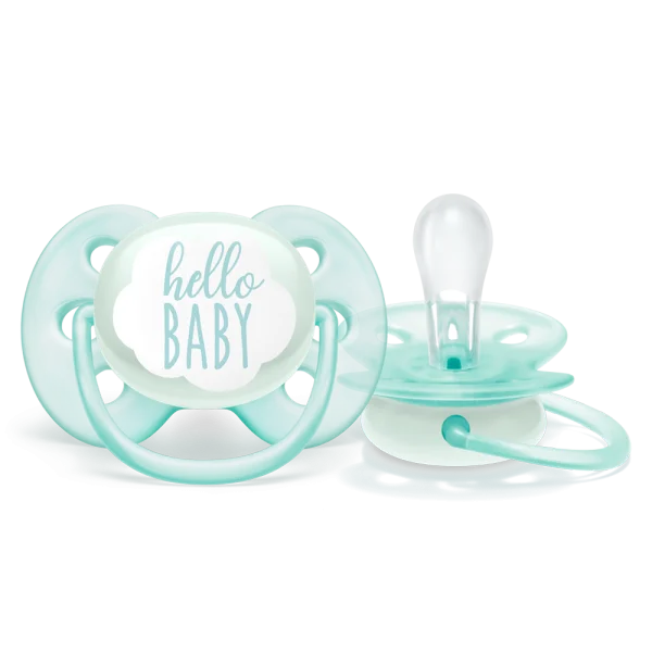 Ty ngậm Philips Avent siêu mềm 0-6M vỉ đơn (SCF522/01, xanh)